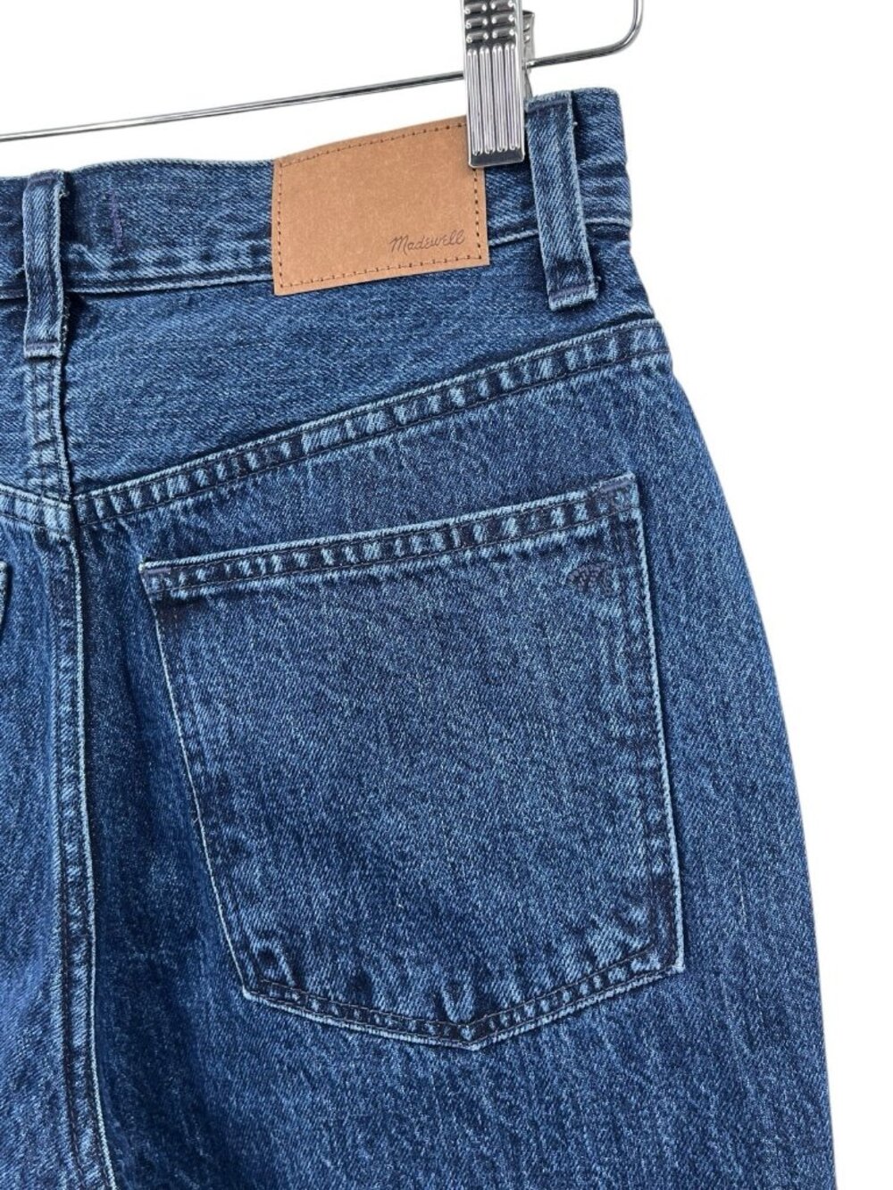 MADEWELL Women's Dark Sandford Wash Balloon V-Waist Crop Jeans Size 25 - Picture 6 of 7